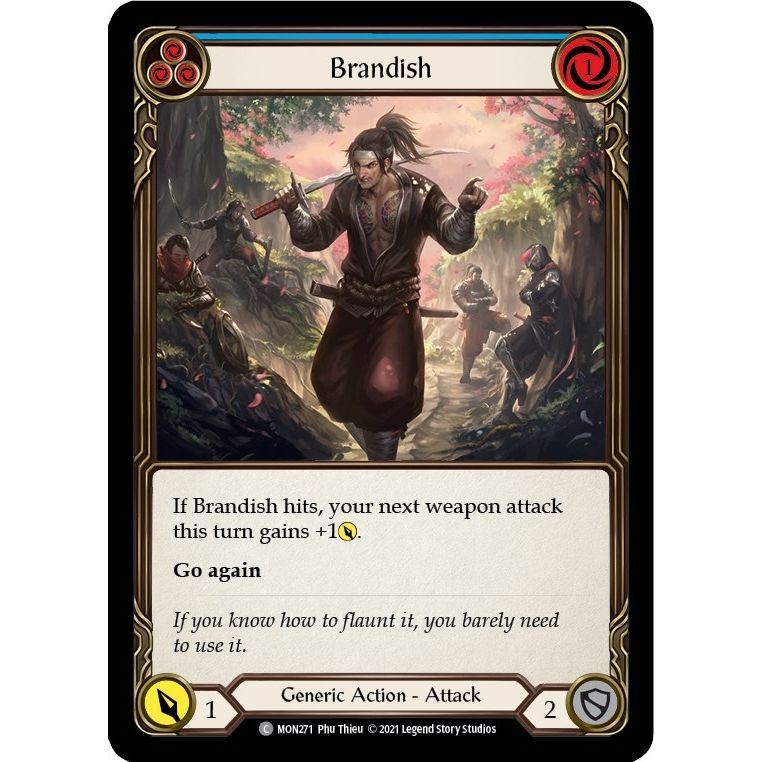 Image for Brandish (Blue) (MON271) (MON) - Flesh and Blood TCG