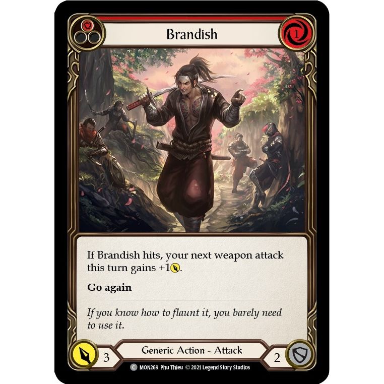 Image for Brandish (Red) (MON269) (MON) - Flesh and Blood TCG