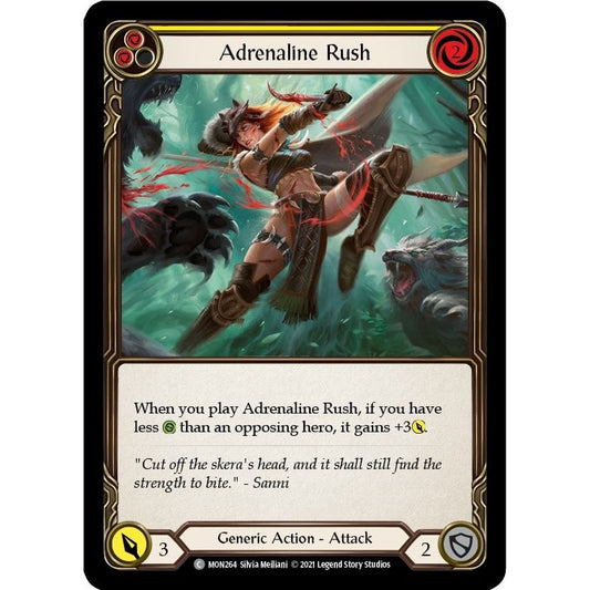 Image for Adrenaline Rush (Yellow) (MON264) (MON) - Flesh and Blood TCG