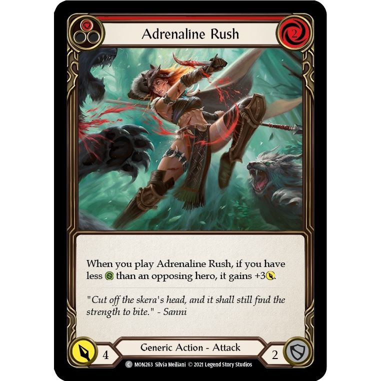 Image for Adrenaline Rush (Red) (MON263) (MON) - Flesh and Blood TCG