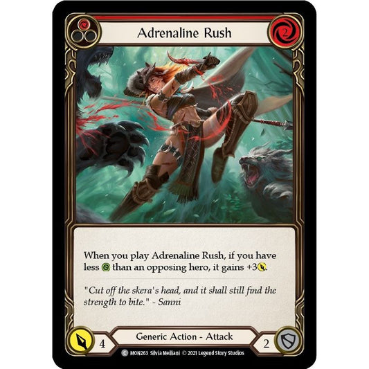 Image for Adrenaline Rush (Red) (MON263) (MON) - Flesh and Blood TCG