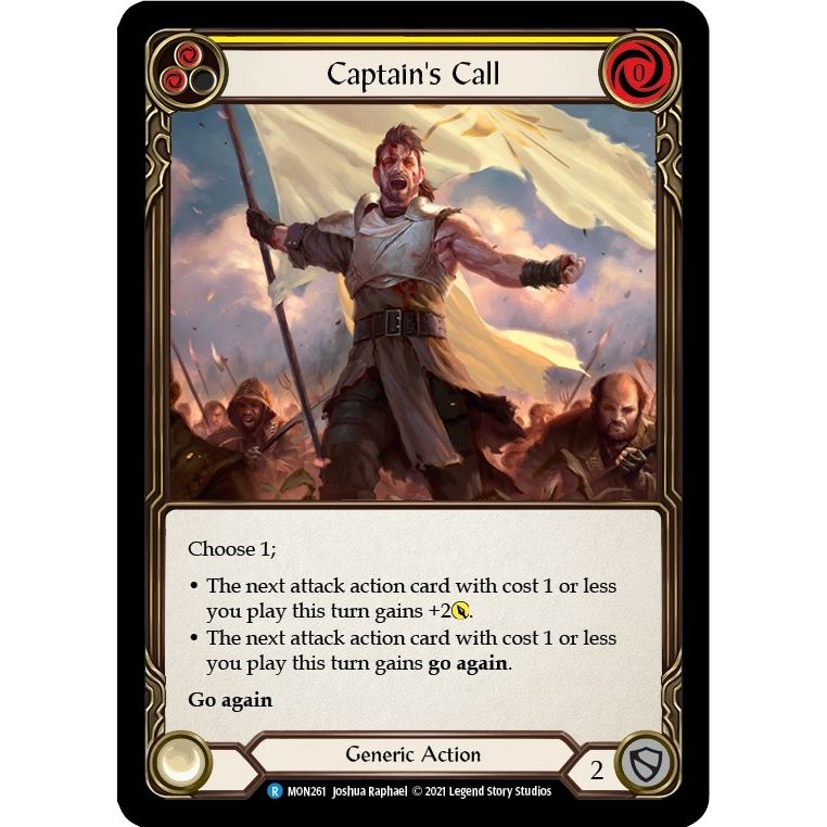 Image for Captain's Call (Yellow) (MON261) (MON) - Flesh and Blood TCG