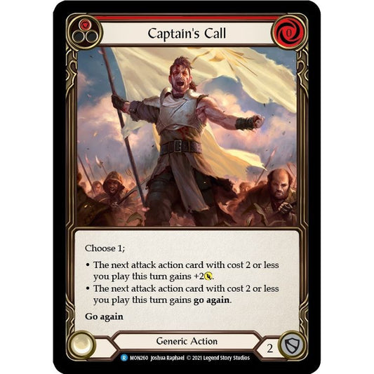 Image for Captain's Call (Red) (MON260) (MON) - Flesh and Blood TCG