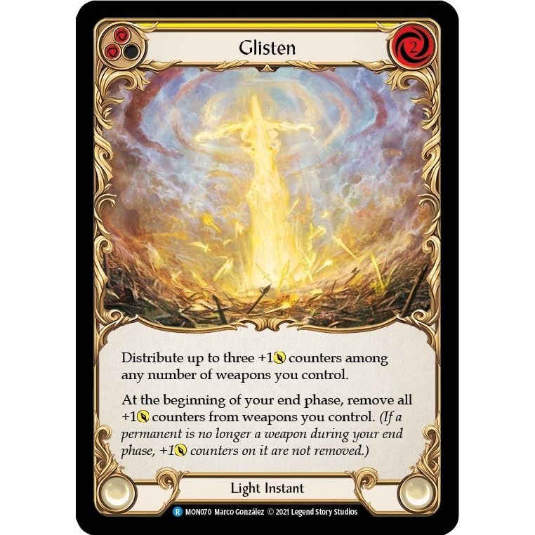 Image for Glisten (Yellow) (MON070) (MON) - Flesh and Blood TCG