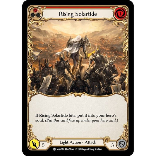 Image for Rising Solartide (Red) (MON078) (MON) - Flesh and Blood TCG