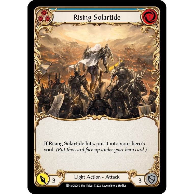 Image for Rising Solartide (Blue) (MON080) (MON) - Flesh and Blood TCG