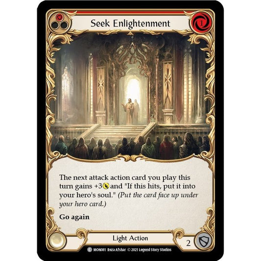 Image for Seek Enlightenment (Red) (MON081) (MON) - Flesh and Blood TCG