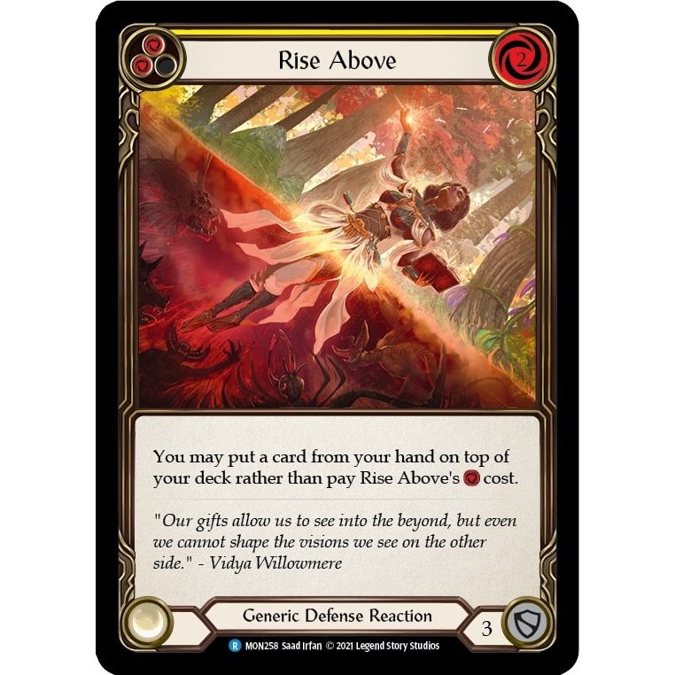 Image for Rise Above (Yellow) (MON258) (MON) - Flesh and Blood TCG