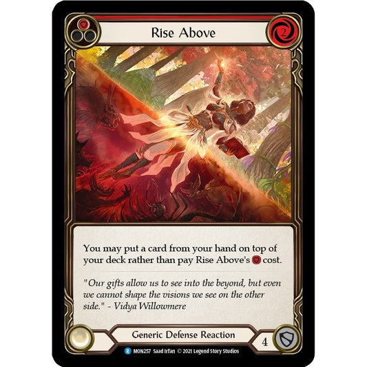 Image for Rise Above (Red) (MON257) (MON) - Flesh and Blood TCG