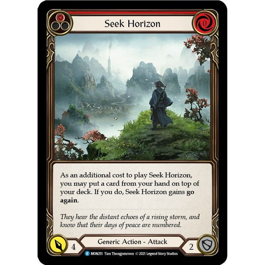 Image for Seek Horizon (Red) (MON251) (MON) - Flesh and Blood TCG