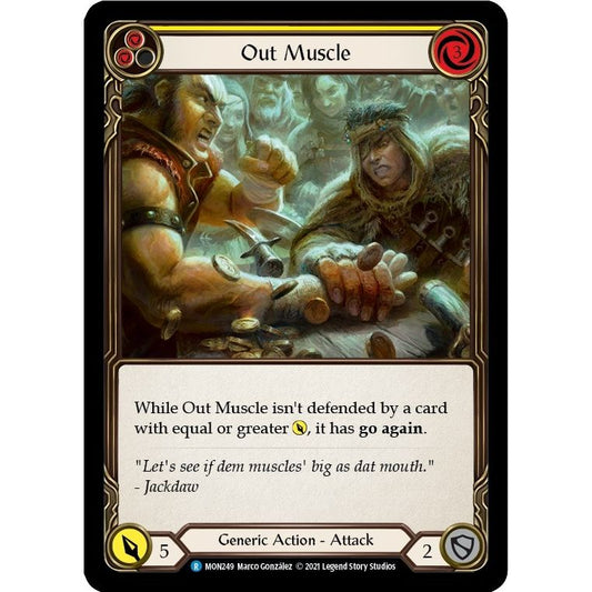 Image for Out Muscle (Yellow) (MON249) (MON) - Flesh and Blood TCG