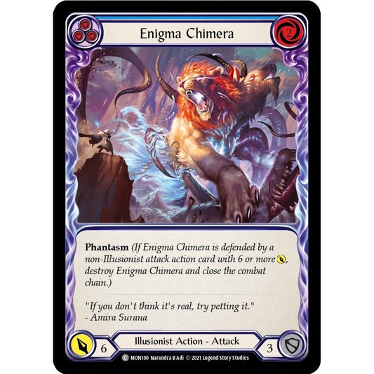 Image for Enigma Chimera (Blue) (MON100) (MON) - Flesh and Blood TCG