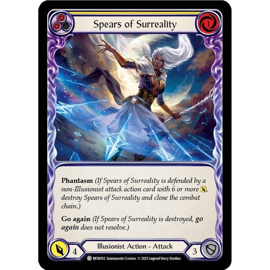 Image for Spears of Surreality (Yellow) (MON102) (MON) - Flesh and Blood TCG