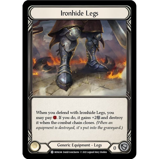Image for Ironhide Legs (MON244) (MON) - Flesh and Blood TCG