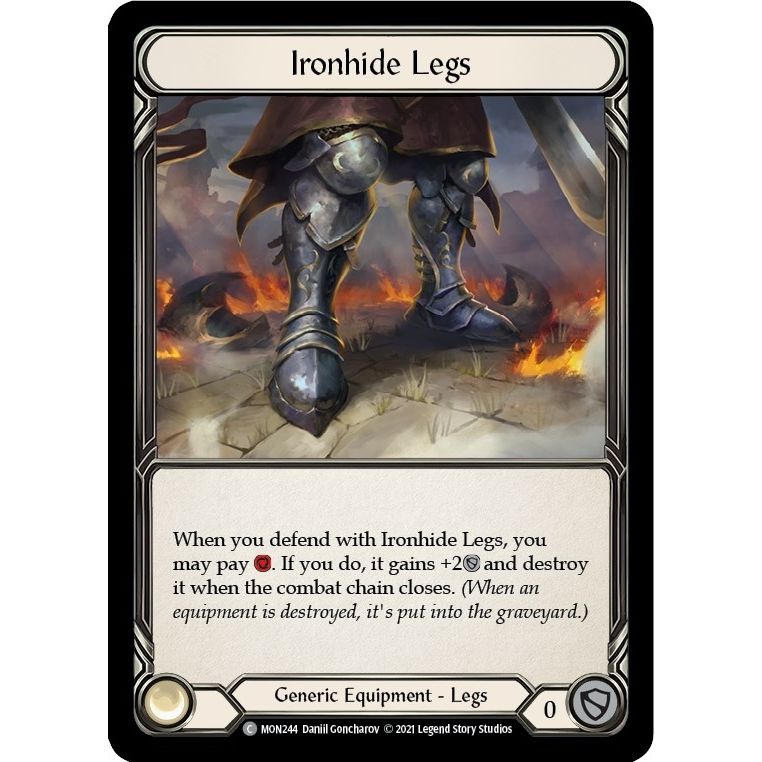 Image for Ironhide Legs (MON244) (MON) - Flesh and Blood TCG