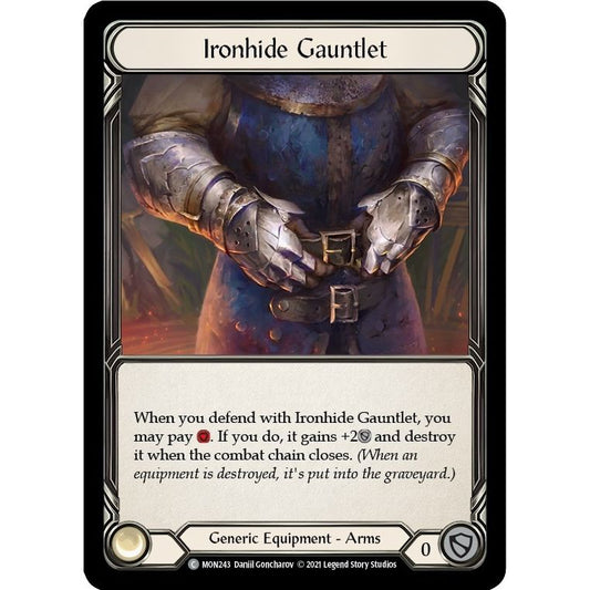 Image for Ironhide Gauntlet (MON243) (MON) - Flesh and Blood TCG