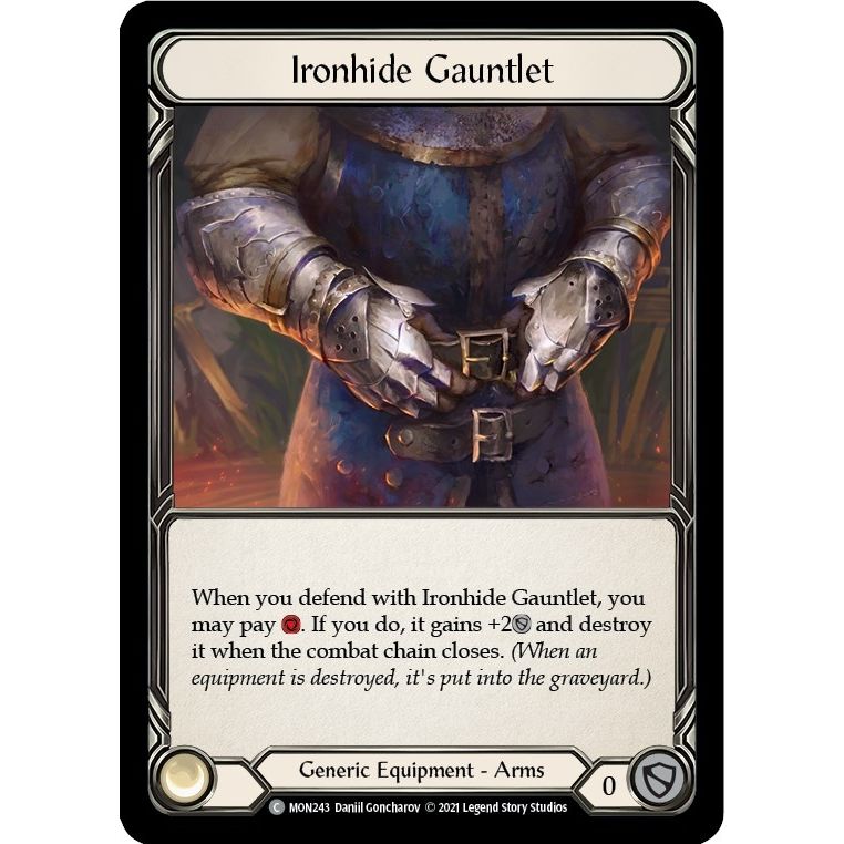 Image for Ironhide Gauntlet (MON243) (MON) - Flesh and Blood TCG