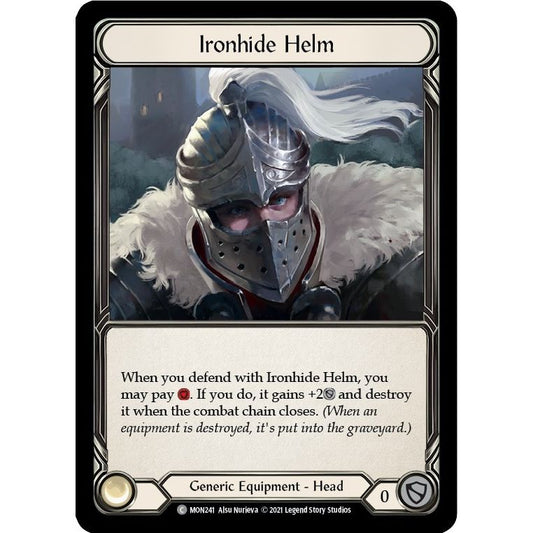 Image for Ironhide Helm (MON241) (MON) - Flesh and Blood TCG