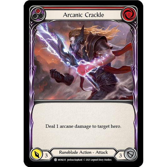 Image for Arcanic Crackle (Red) (MON235) (MON) - Flesh and Blood TCG