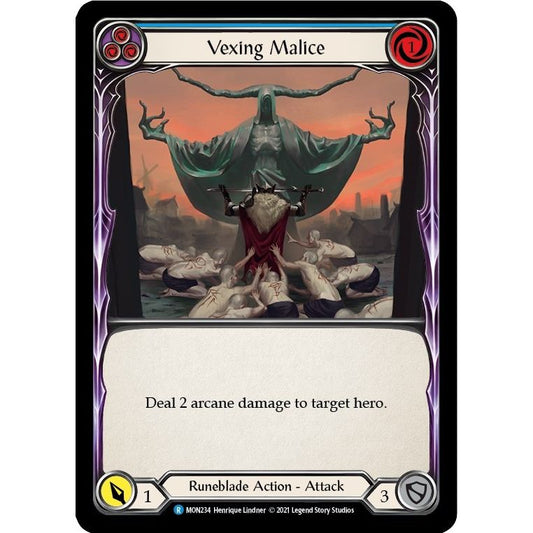 Image for Vexing Malice (Blue) (MON234) (MON) - Flesh and Blood TCG