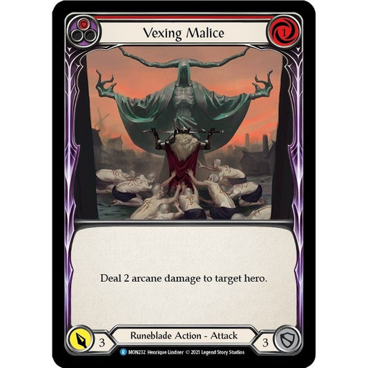 Image for Vexing Malice (Red) (MON232) (MON) - Flesh and Blood TCG