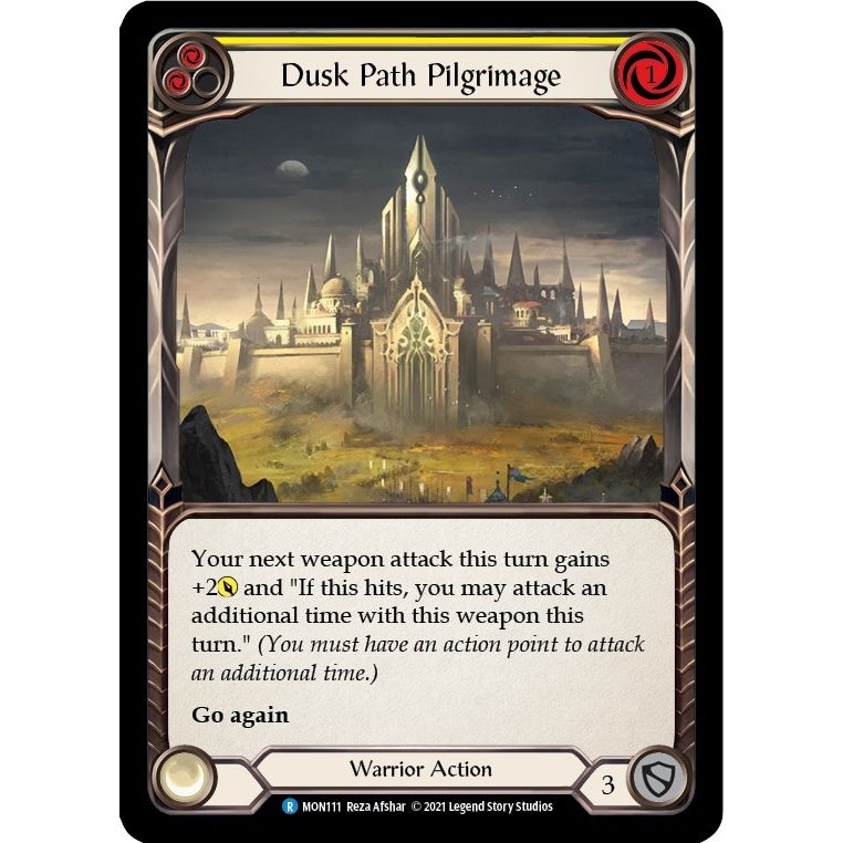 Image for Dusk Path Pilgrimage (Yellow) (MON111) (MON) - Flesh and Blood TCG