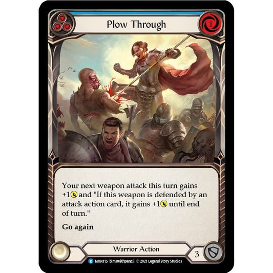 Image for Plow Through (Blue) (MON115) (MON) - Flesh and Blood TCG