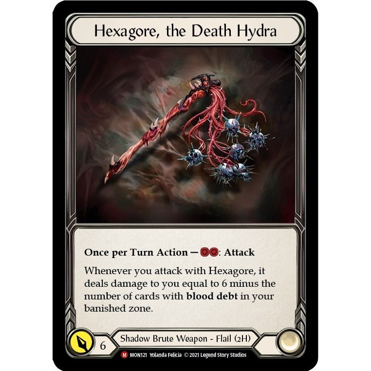 Image for Hexagore, the Death Hydra (MON121) (MON) - Flesh and Blood TCG