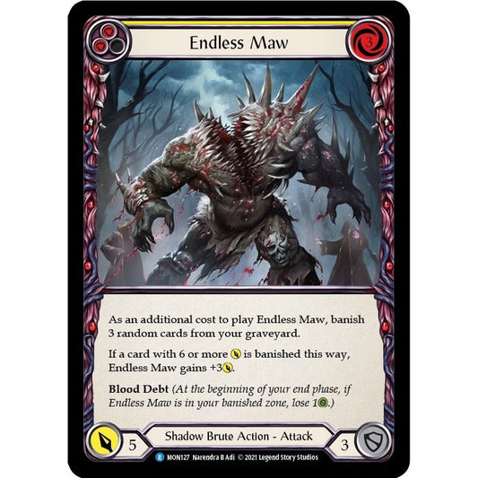 Image for Endless Maw (Yellow) (MON127) (MON) - Flesh and Blood TCG