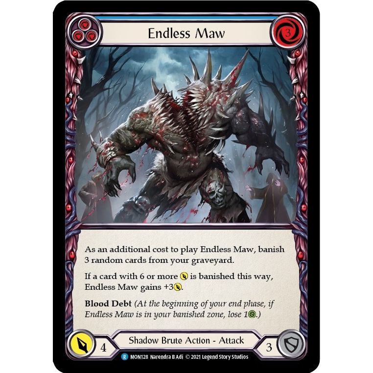 Image for Endless Maw (Blue) (MON128) (MON) - Flesh and Blood TCG