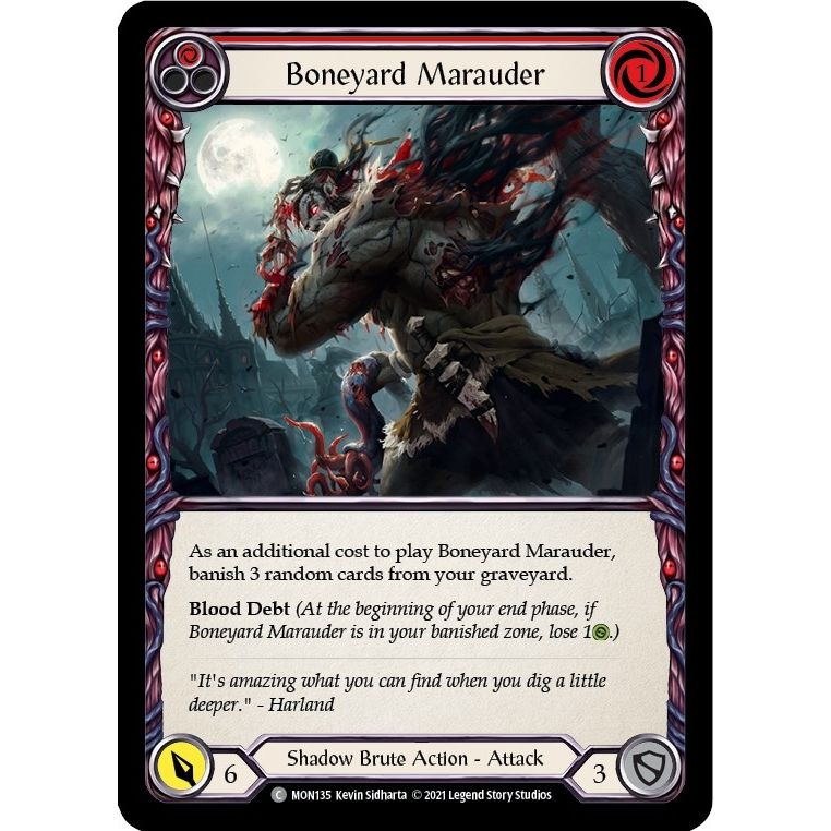 Image for Boneyard Marauder (Red) (MON135) (MON) - Flesh and Blood TCG
