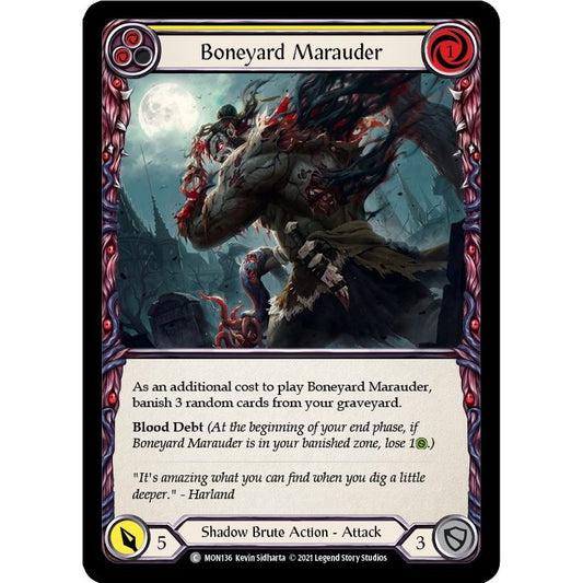 Image for Boneyard Marauder (Yellow) (MON136) (MON) - Flesh and Blood TCG