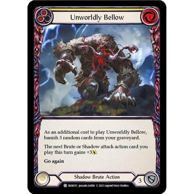 Image for Unworldly Bellow (Yellow) (MON151) (MON) - Flesh and Blood TCG