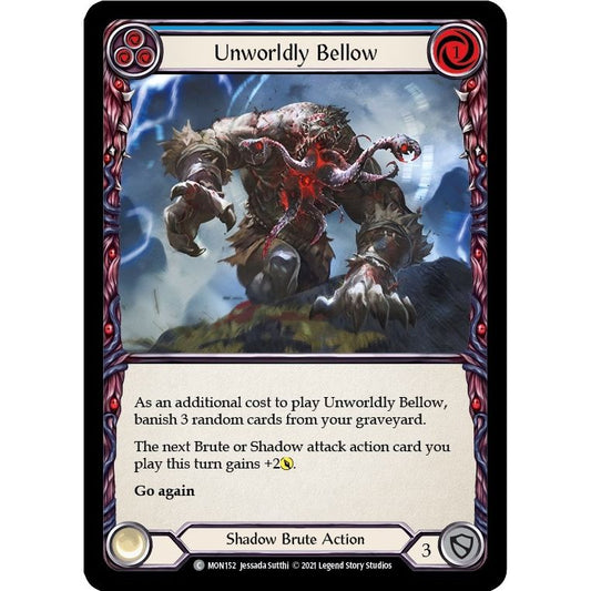 Image for Unworldly Bellow (Blue) (MON152) (MON) - Flesh and Blood TCG