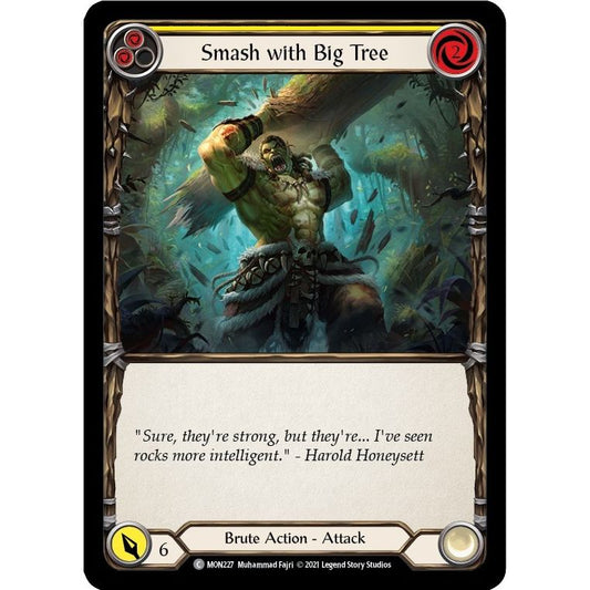Image for Smash with Big Tree (Yellow) (MON227) (MON) - Flesh and Blood TCG