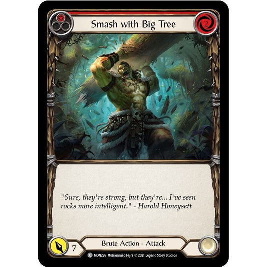 Image for Smash with Big Tree (Red) (MON226) (MON) - Flesh and Blood TCG