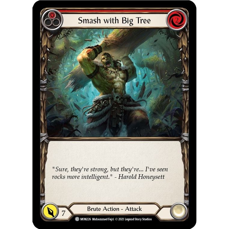 Image for Smash with Big Tree (Red) (MON226) (MON) - Flesh and Blood TCG