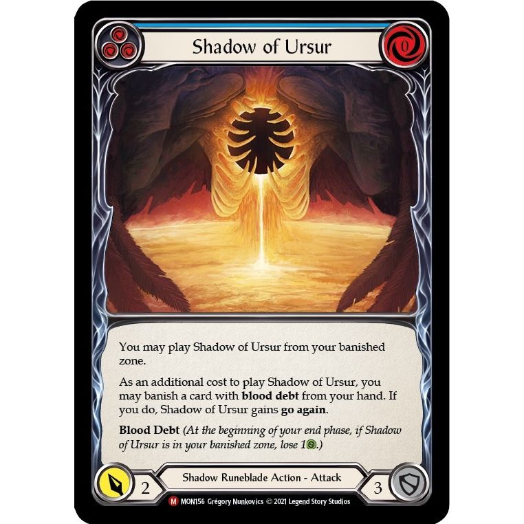 Image for Shadow of Ursur (MON156) (MON) - Flesh and Blood TCG