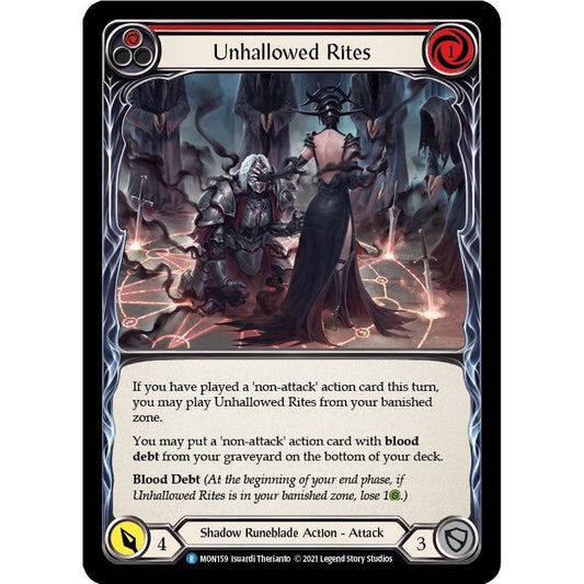 Image for Unhallowed Rites (Red) (MON159) (MON) - Flesh and Blood TCG