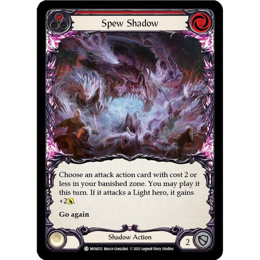 Image for Spew Shadow (Red) (MON212) (MON) - Flesh and Blood TCG