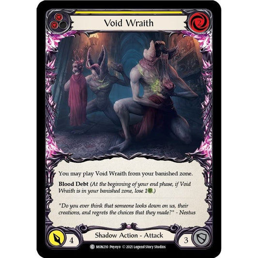 Image for Void Wraith (Yellow) (MON210) (MON) - Flesh and Blood TCG