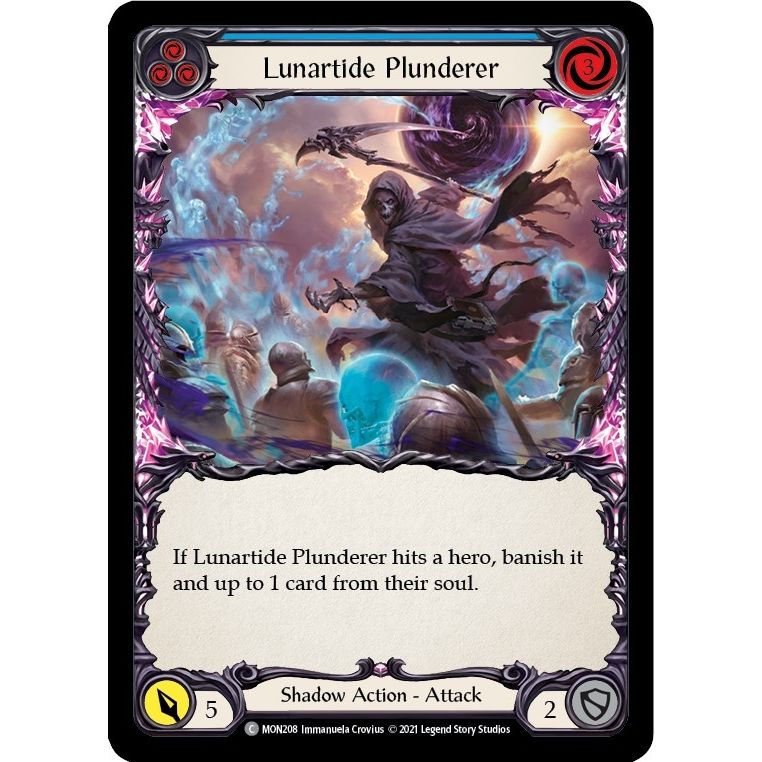 Image for Lunartide Plunderer (Blue) (MON208) (MON) - Flesh and Blood TCG