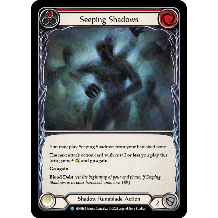 Image for Seeping Shadows (Red) (MON165) (MON) - Flesh and Blood TCG