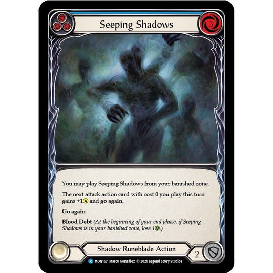 Image for Seeping Shadows (Blue) (MON167) (MON) - Flesh and Blood TCG