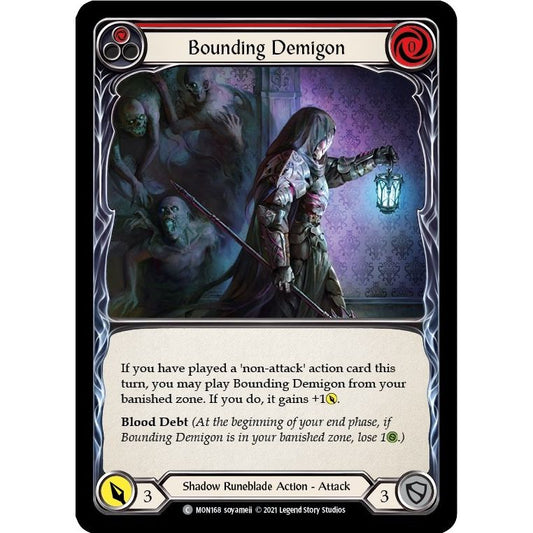 Image for Bounding Demigon (Red) (MON168) (MON) - Flesh and Blood TCG