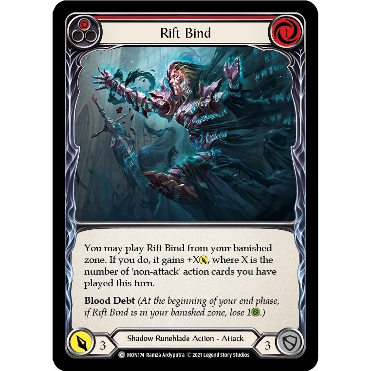 Image for Rift Bind (Red) (MON174) (MON) - Flesh and Blood TCG