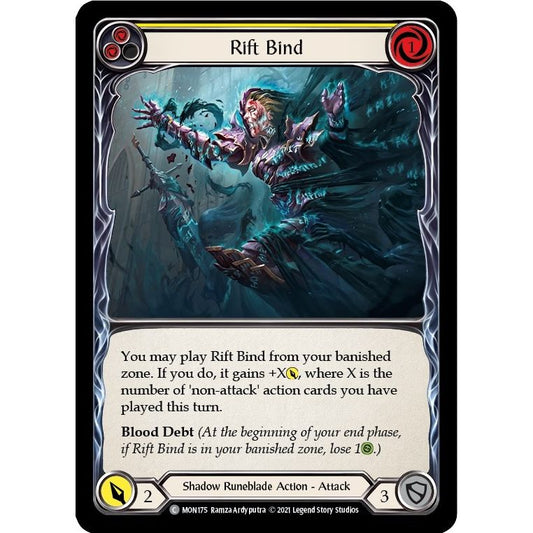 Image for Rift Bind (Yellow) (MON175) (MON) - Flesh and Blood TCG