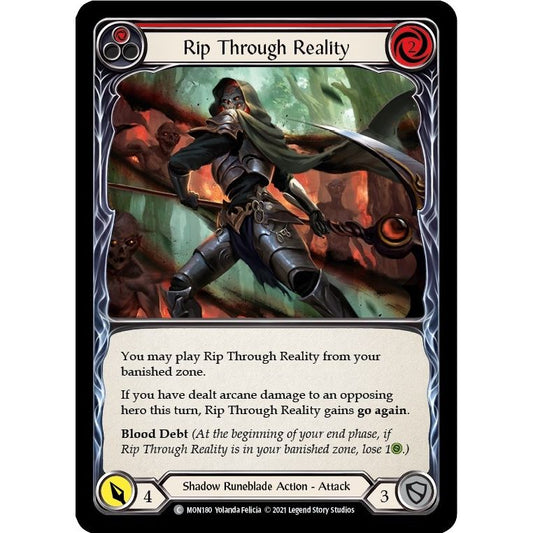 Image for Rip Through Reality (Red) (MON180) (MON) - Flesh and Blood TCG