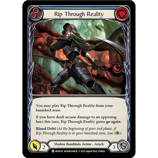 Image for Rip Through Reality (Blue) (MON182) (MON) - Flesh and Blood TCG