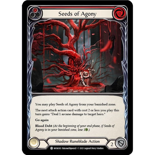 Image for Seeds of Agony (Red) (MON183) (MON) - Flesh and Blood TCG